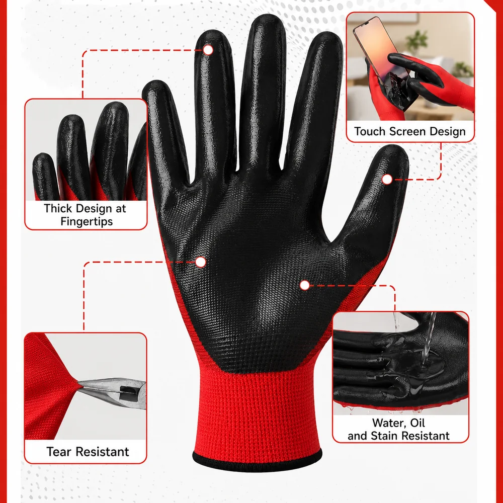 Heavy Duty Work Safety Gloves 4